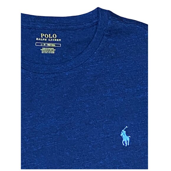 POLO RALPH LAUREN CLASSIC TEE T-SHIRT NAVY LARGE LIKE NEW - Picture 3 of 5